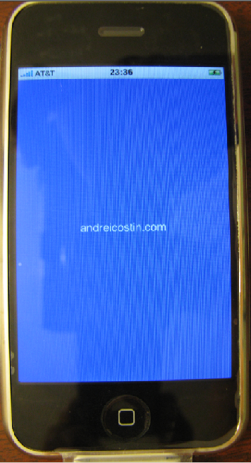 My first iPhone native application